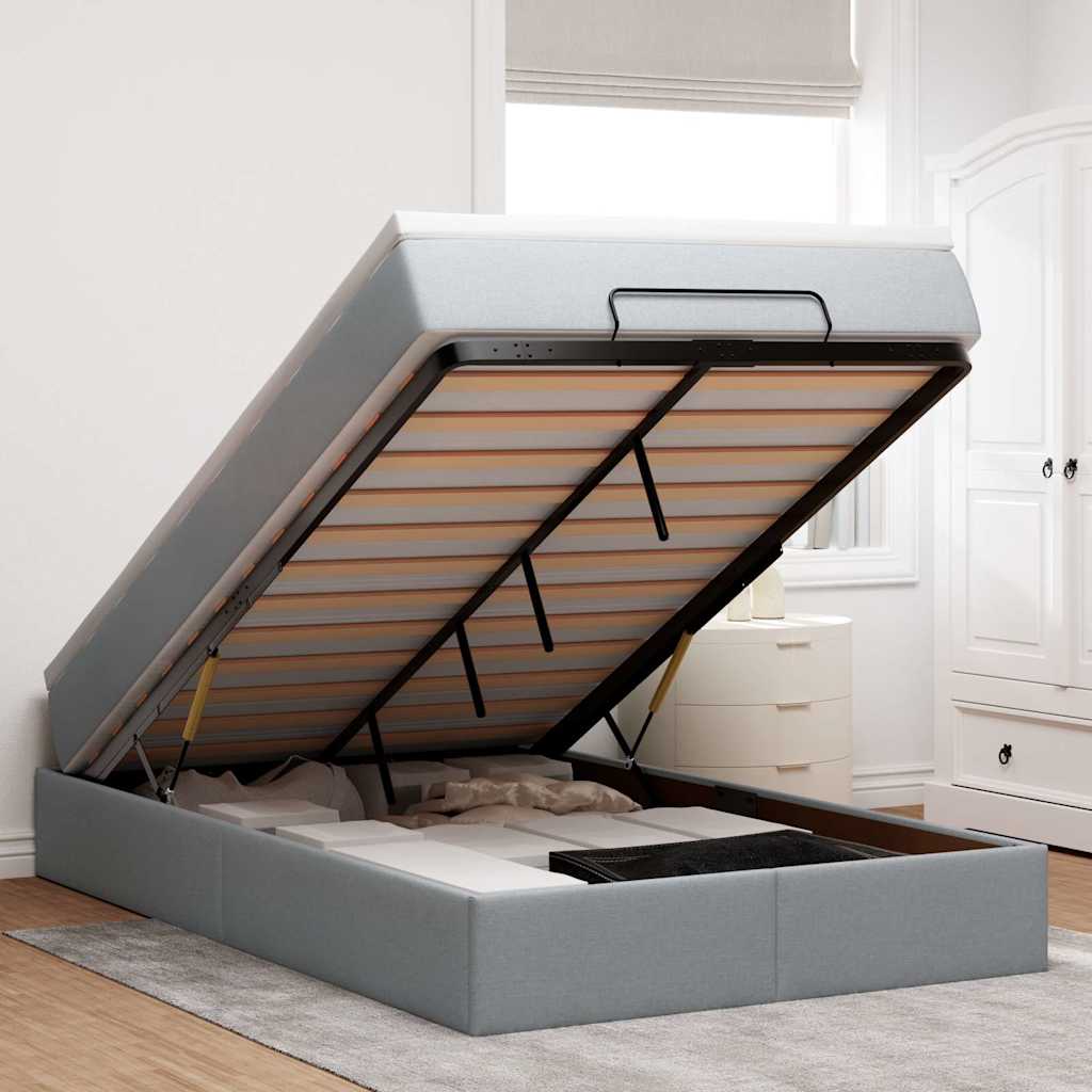 Osmanų Lova Su Čiužiniu, , 140X190Cm, Audinys