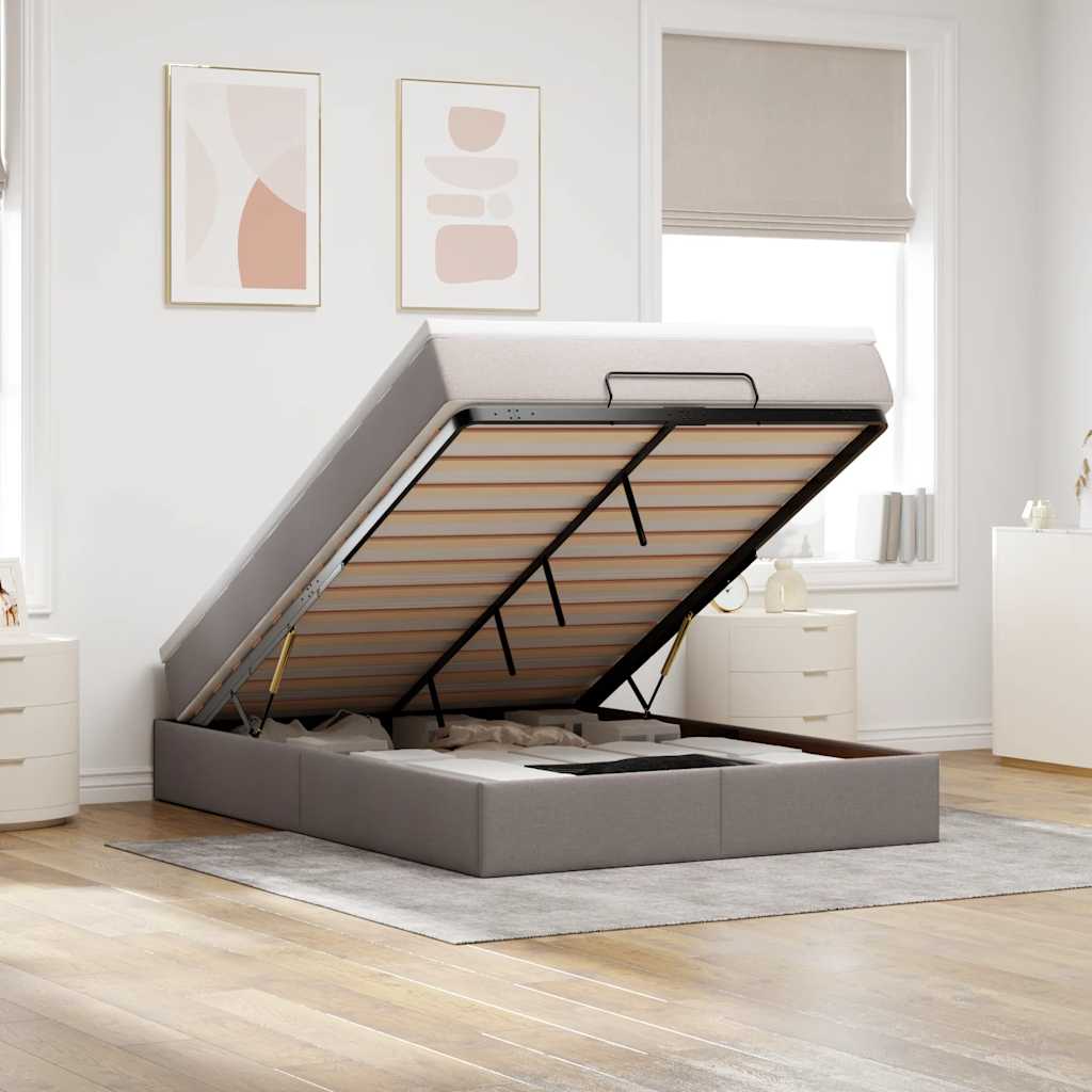 Osmanų Lova Su Čiužiniu, , 140X190Cm, Audinys