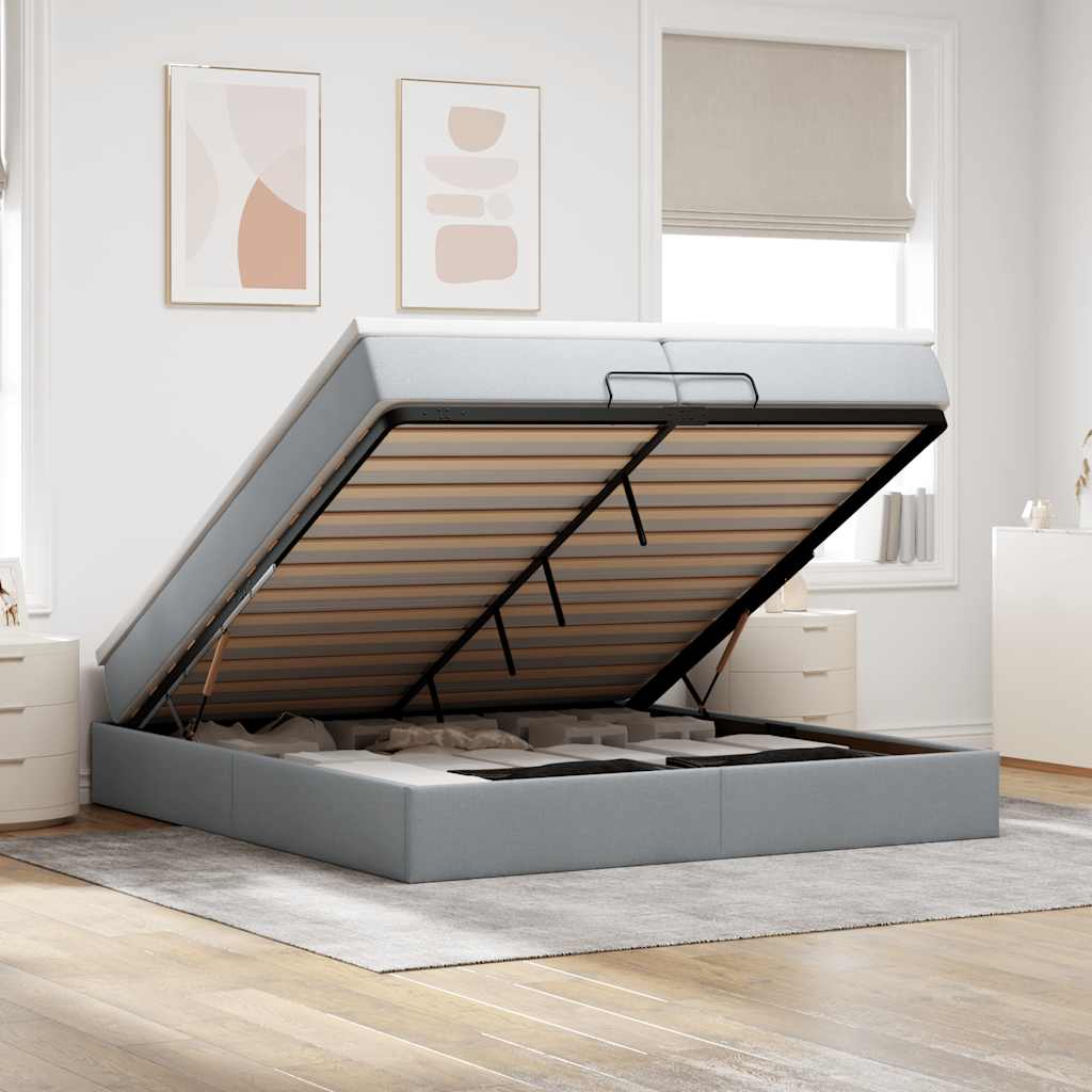 Osmanų Lova Su Čiužiniu, , 140X190Cm, Audinys