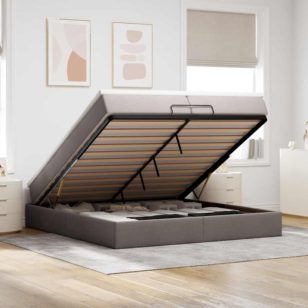 Osmanų Lova Su Čiužiniu, , 140X190Cm, Audinys