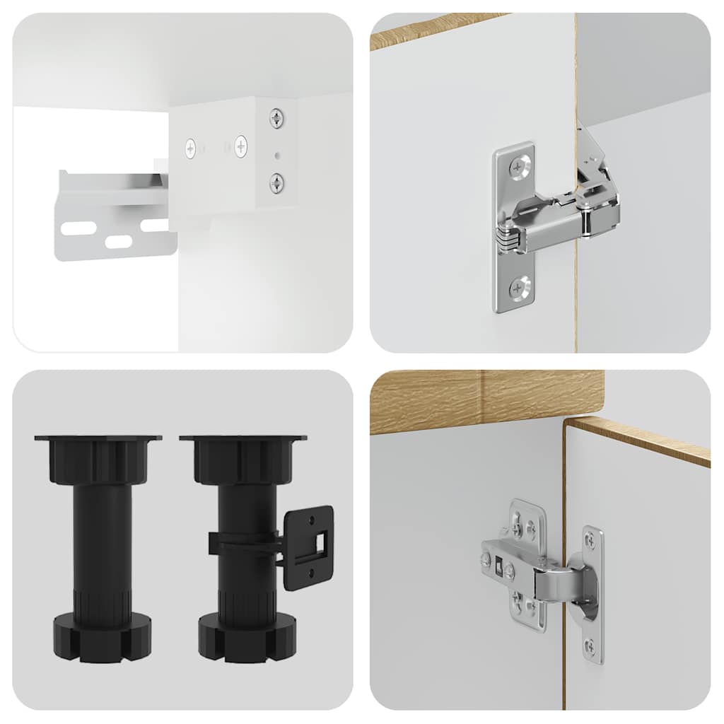 Virtuvinių Spintelių Komplektas, 8 Dalių, Porto, Ąžuolo