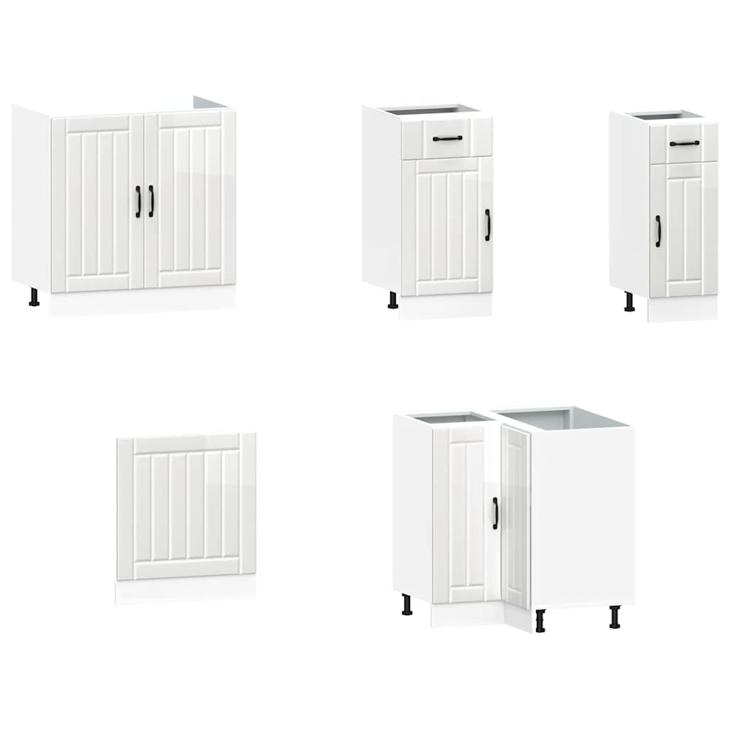 Virtuvinių Spintelių Komplektas, 11 Dalių, Kalmar, Balta