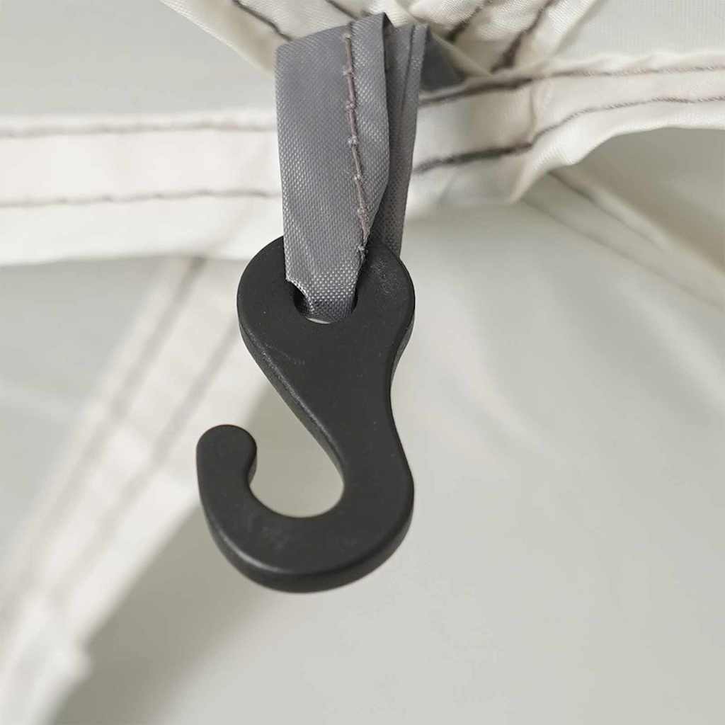 Baseino Palapinė Su Stogu Pilka 366 X 305 X 231 Cm