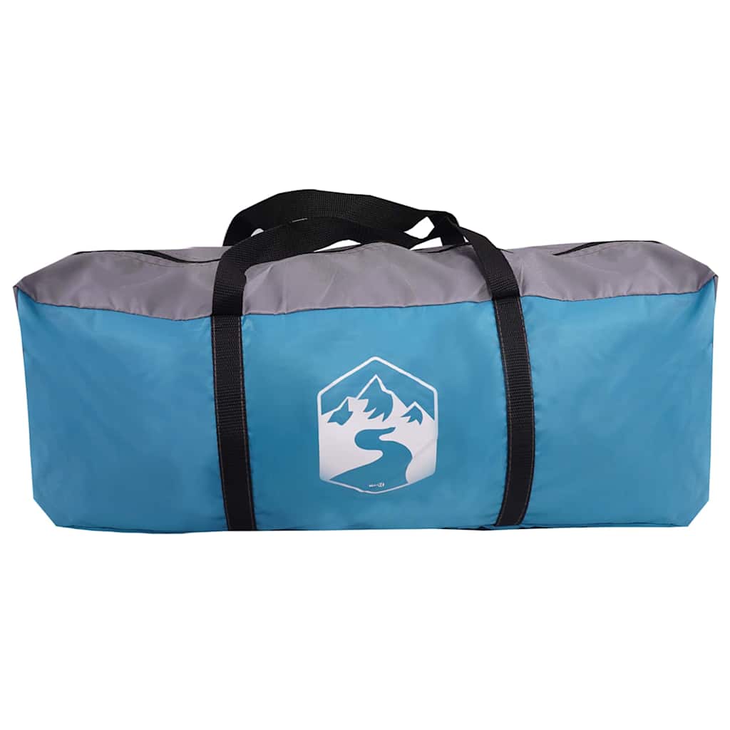 Šeimos Palapinė Su Stogu Mėlyna Ir Pilka 721 X 335 X 212 Cm