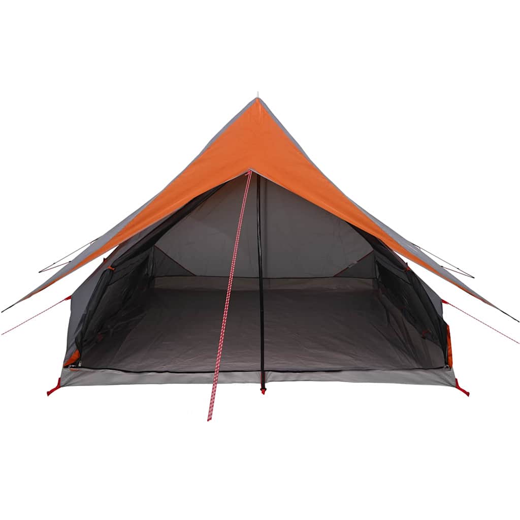 Šeimos Palapinė Su Stogu Pilka Ir Oranžinė 315 X 286 X 200 Cm