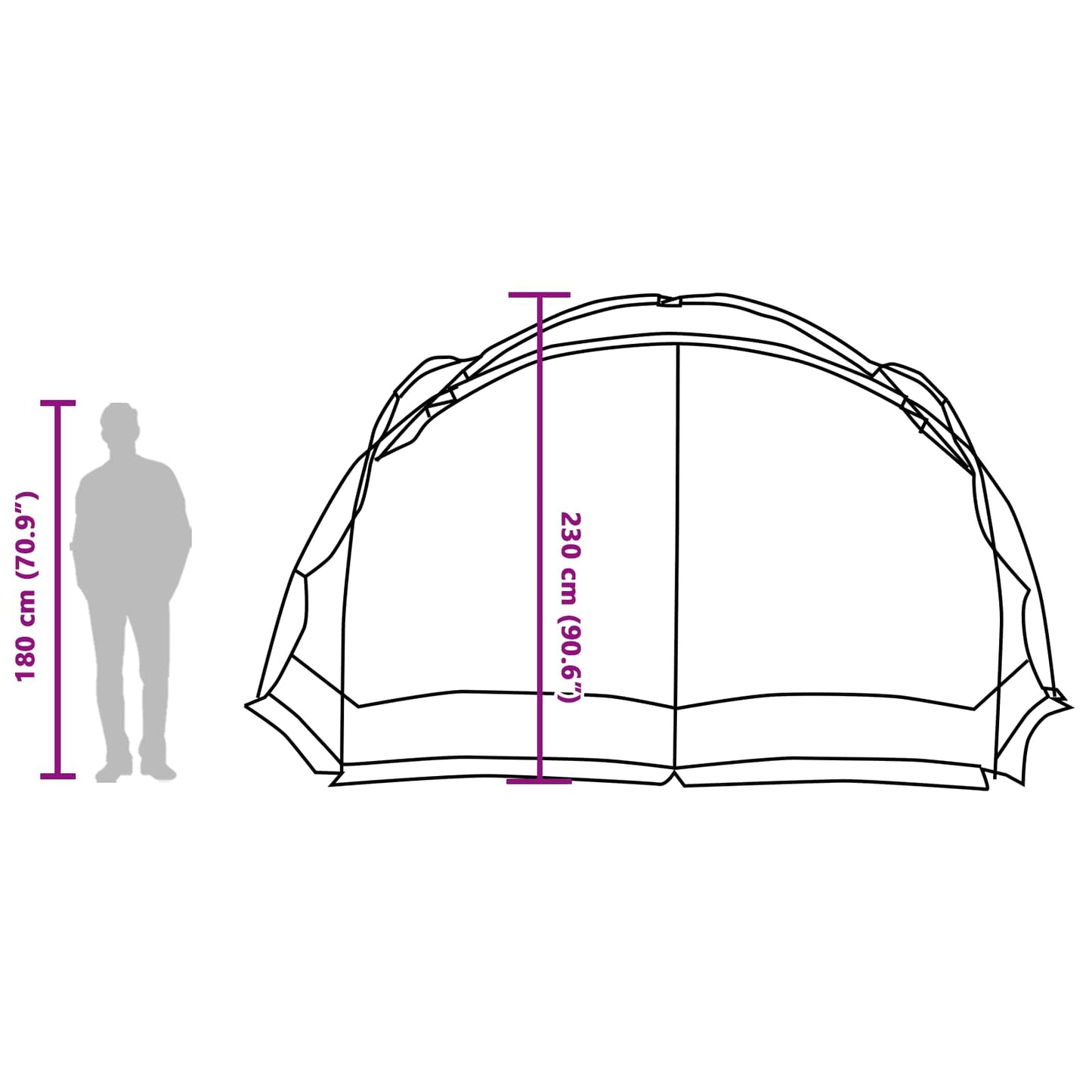 Palapinė-Tinklelis Nuo Uodų Azurine Mėlyna 434 X 434 X 230 Cm