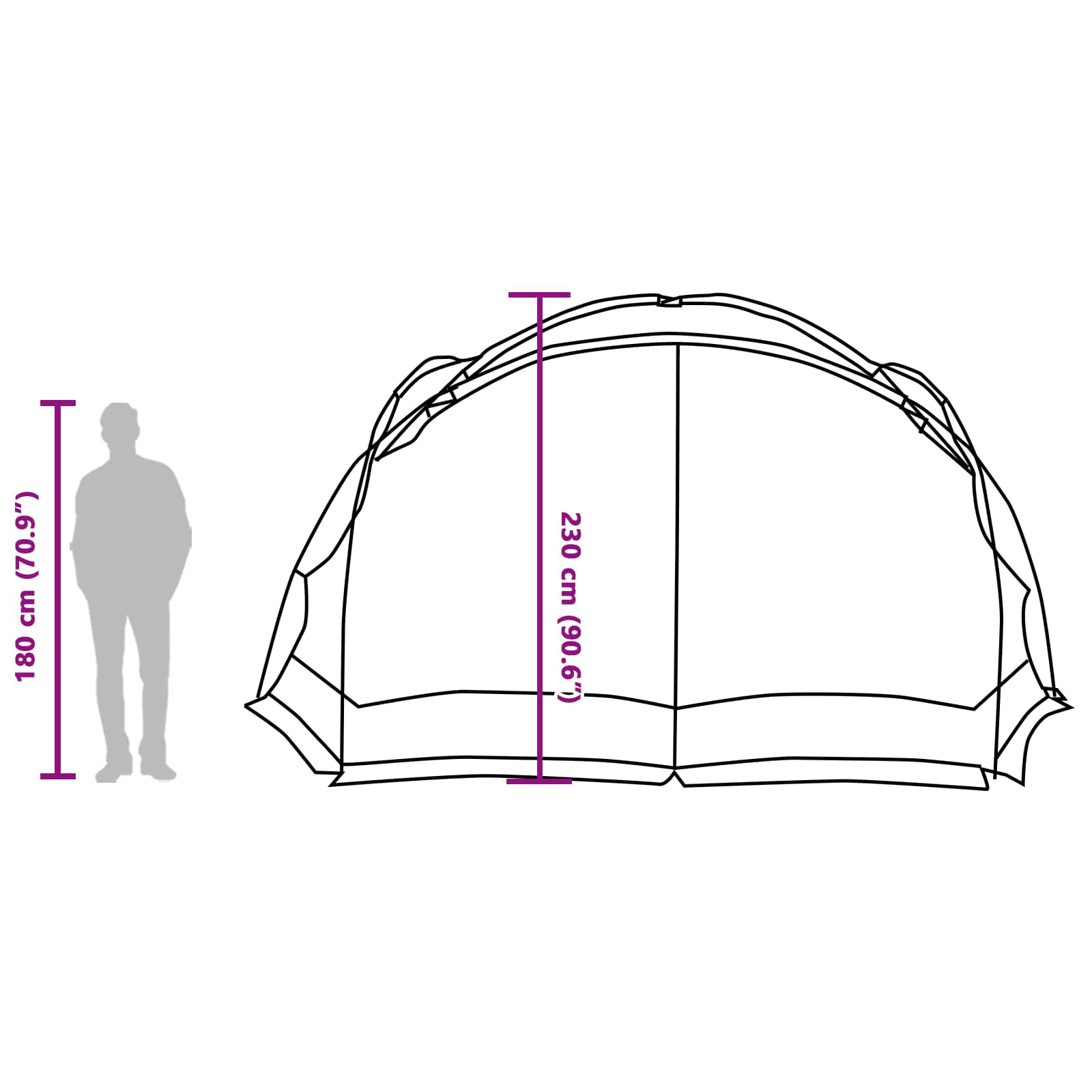 Palapinė-Tinklelis Nuo Uodų Azurine Mėlyna 434 X 434 X 230 Cm