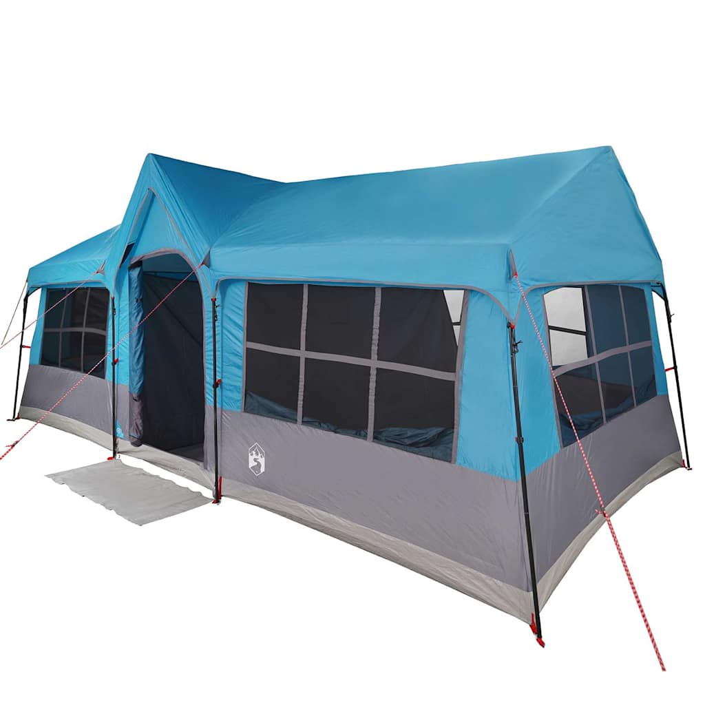 Šeimos Palapinė Su Stogu Mėlyna Ir Pilka 622 X 295 X 238 Cm