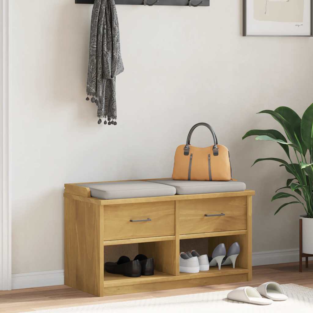 Prieškambario Suoliukas Sandnes 87X40X50 Pušies Masyvo