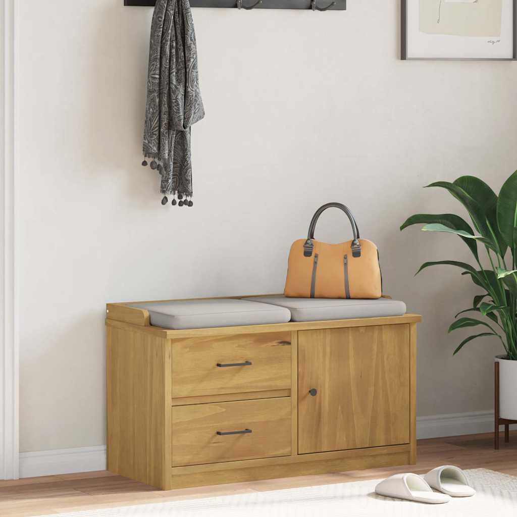 Prieškambario Suoliukas Sandnes 87X40X50 Pušies Masyvo