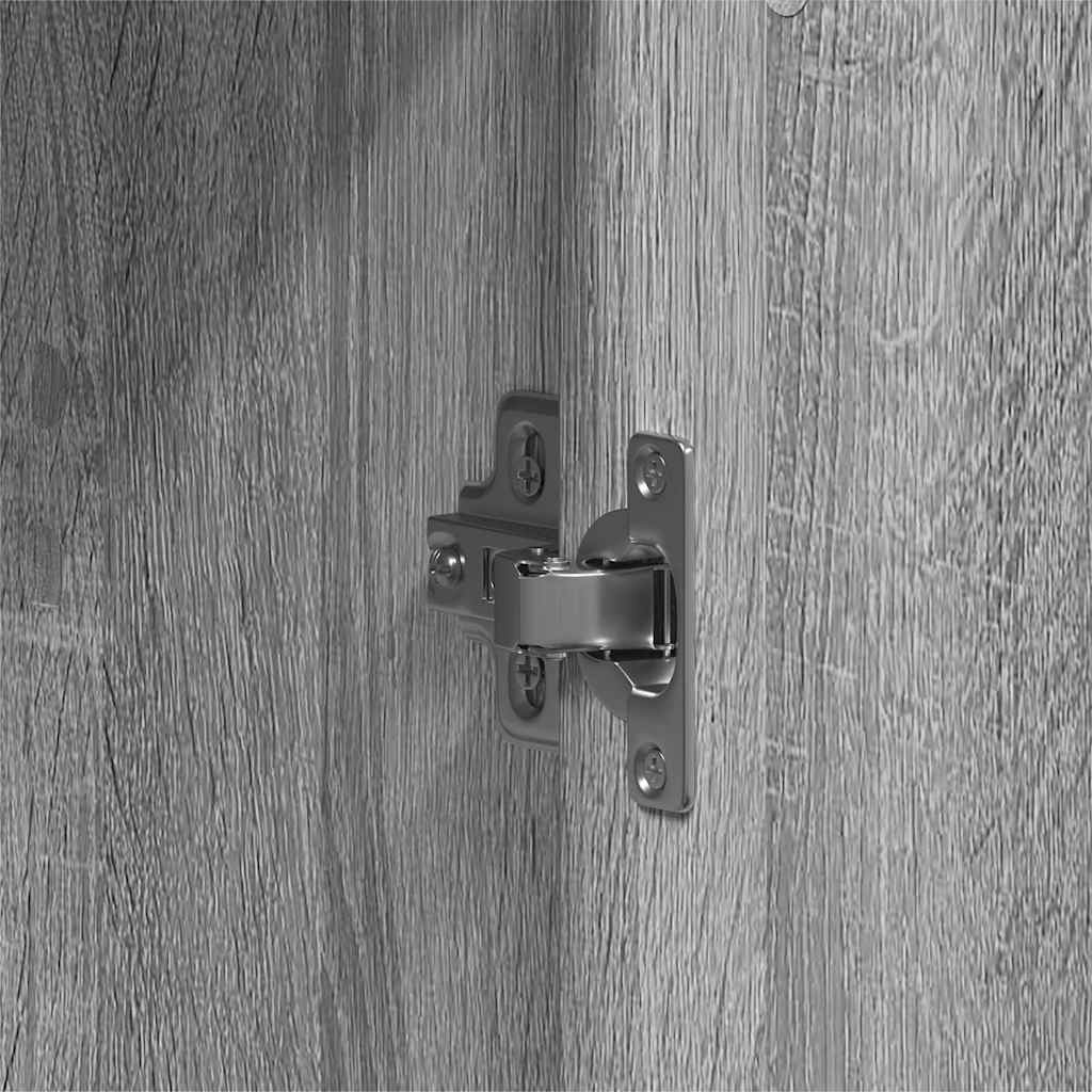 Spinta Pilkas Sonoma 55 X 25 X 189 Cm Apdirbta Mediena