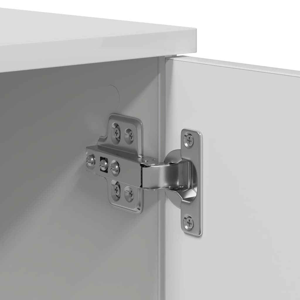 Lova Su Daiktų Laikymo Vieta Balta 90 X 200 Cm Apdirbta Mediena