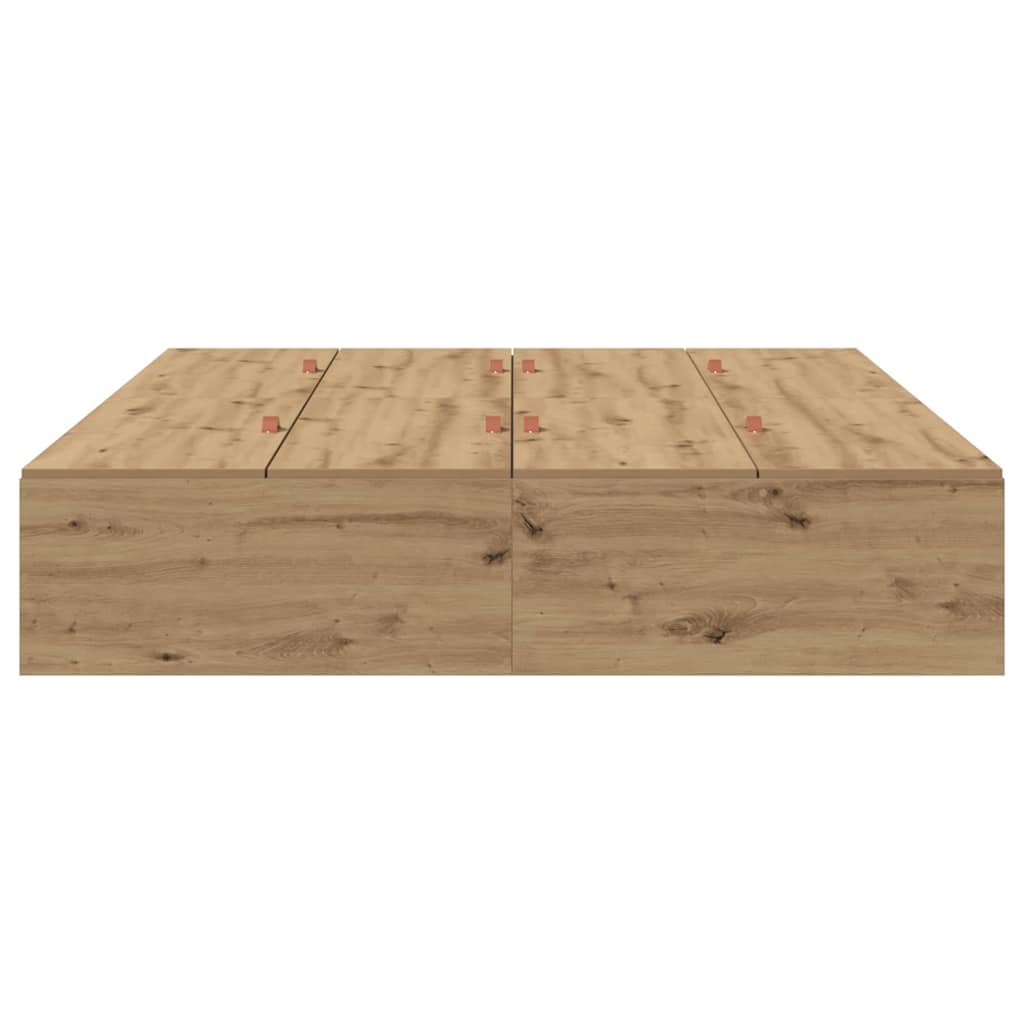 Lova Su Daiktų Laikymo Vieta Amatininkų Ąžuolas 140 X 190 Cm