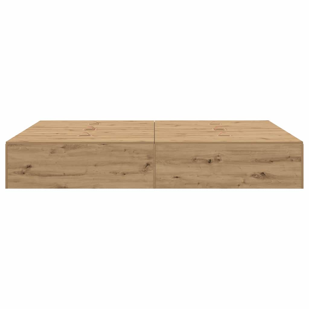 Lova Su Daiktų Laikymo Vieta Amatininkų Ąžuolas 140 X 190 Cm