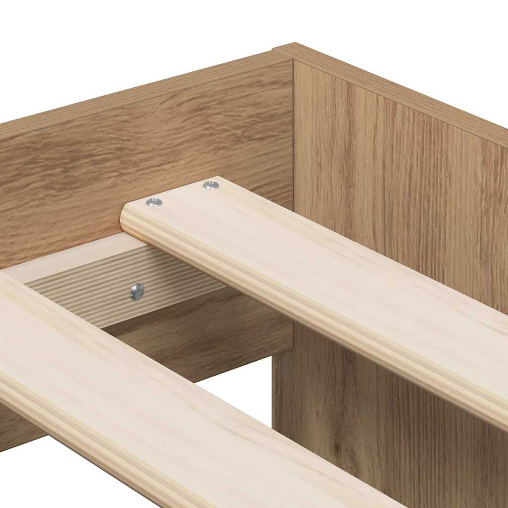 Lova Su Daiktų Laikymo Vieta Su Stalčių Artisano Ąžuolo