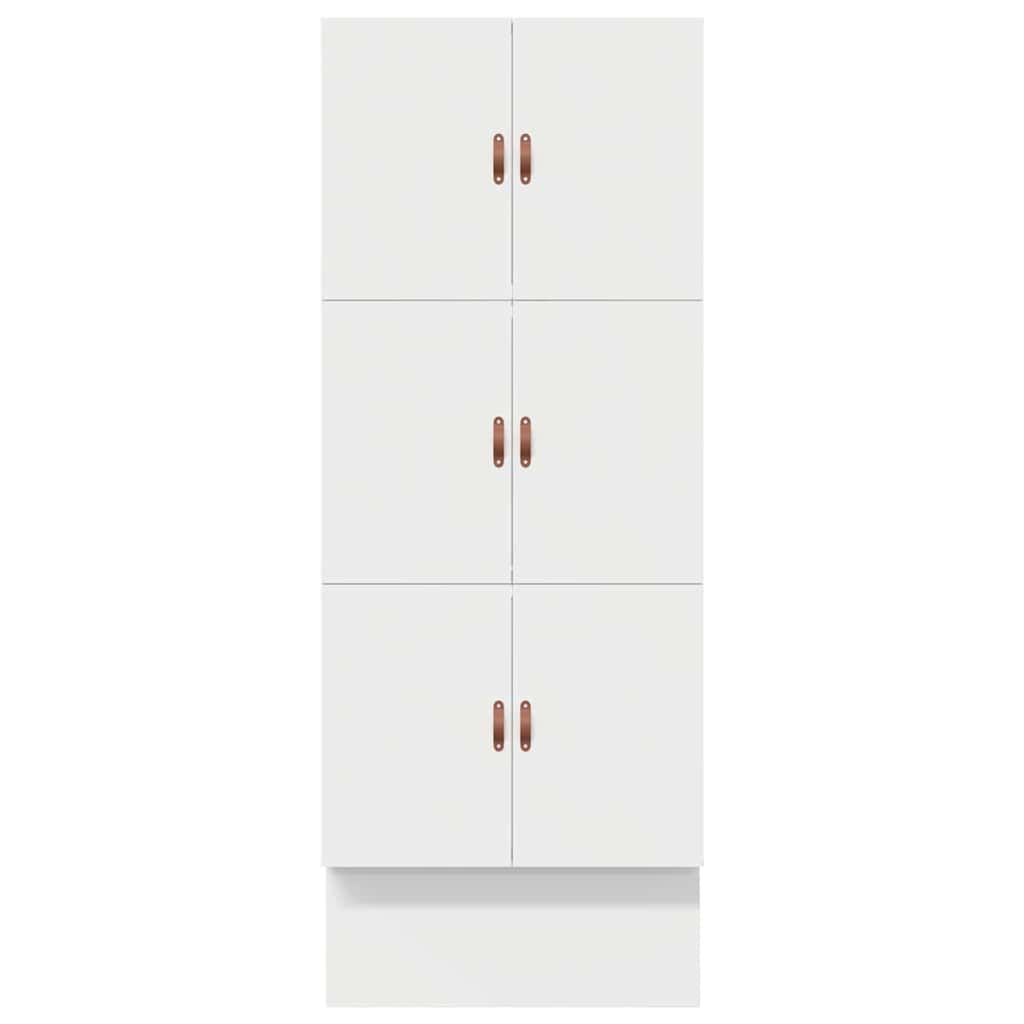 Lova Su Daiktų Laikymo Vieta Balta 80 Cm Apdirbta Mediena