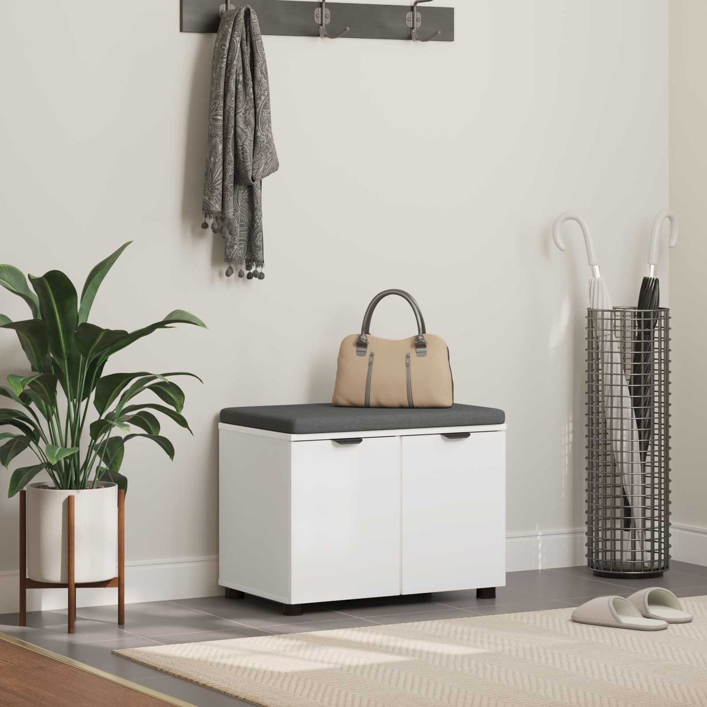 Koridoriaus Suolas Su Pagalve Su Lentyna 60 X 38 X 46 Cm