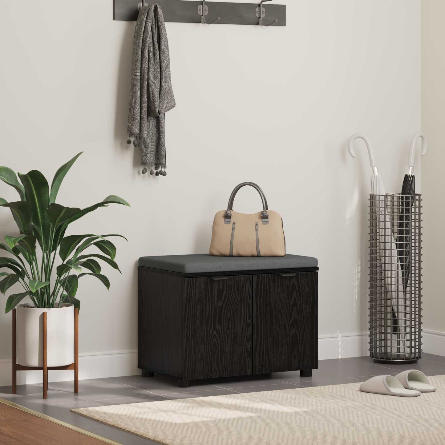 Koridoriaus Suolas Su Pagalve Su Lentyna 60 X 38 X 46 Cm