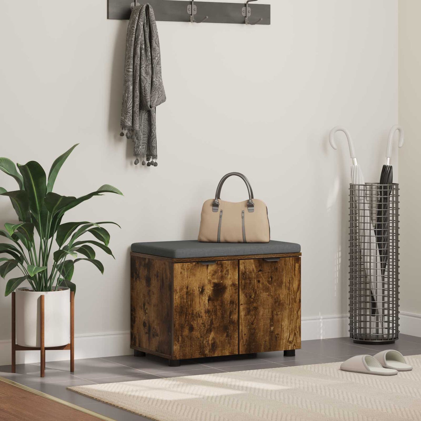 Koridoriaus Suolas Su Pagalve Su Lentyna 60 X 38 X 46 Cm