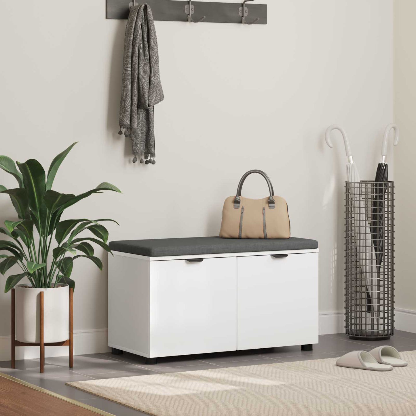 Koridoriaus Suolas Su Pagalve Su Lentyna 60 X 38 X 46 Cm