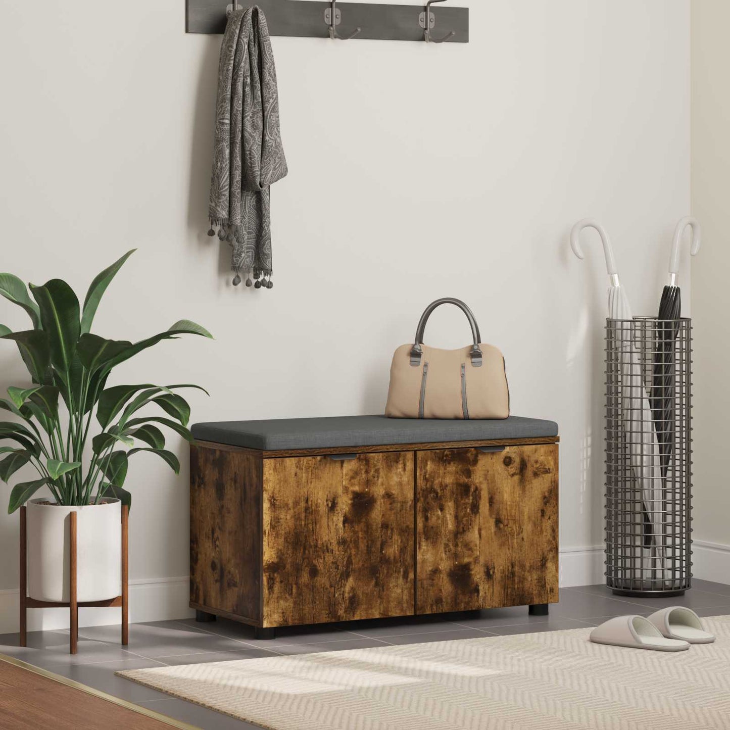 Koridoriaus Suolas Su Pagalve Su Lentyna 60 X 38 X 46 Cm