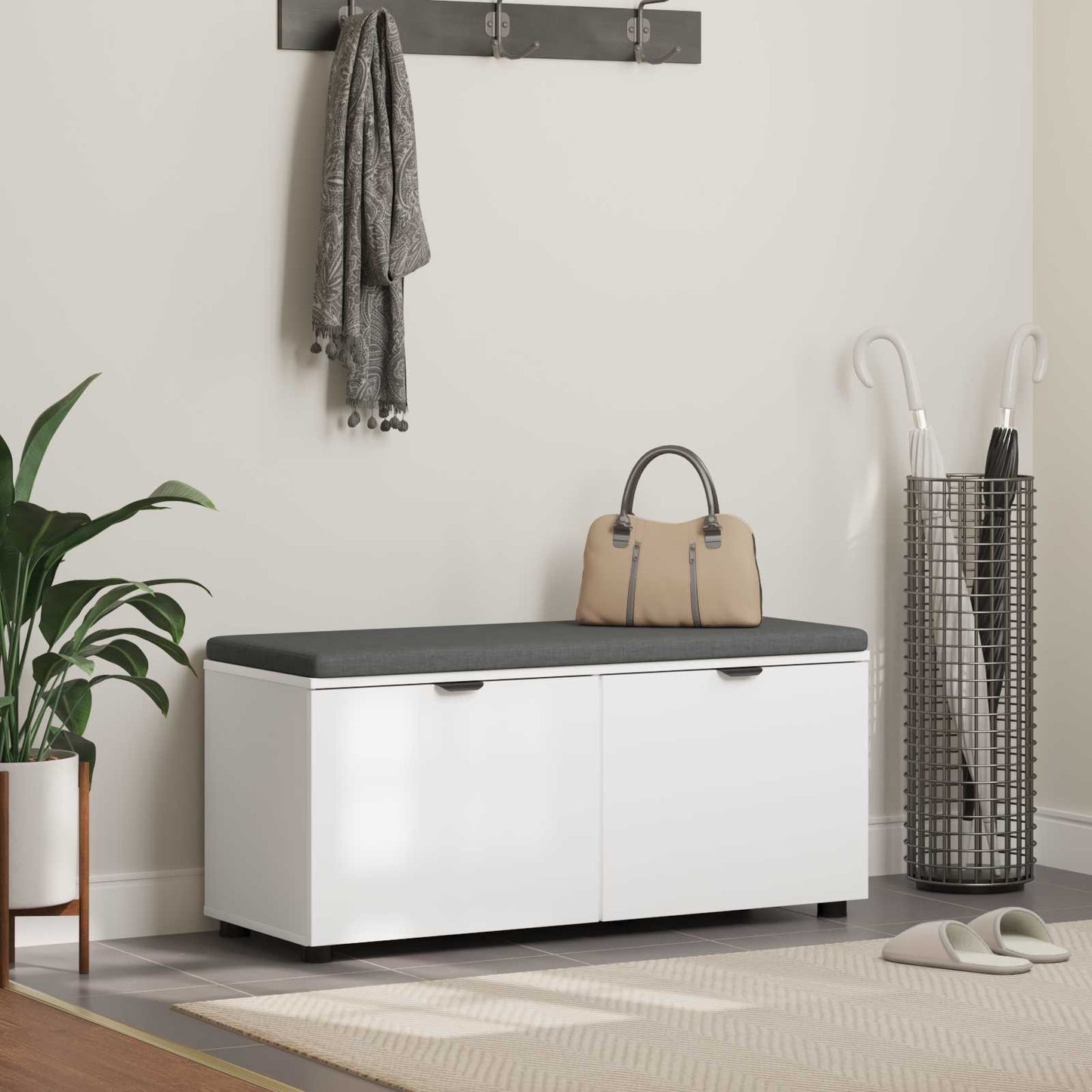 Koridoriaus Suolas Su Pagalve Su Lentyna 60 X 38 X 46 Cm