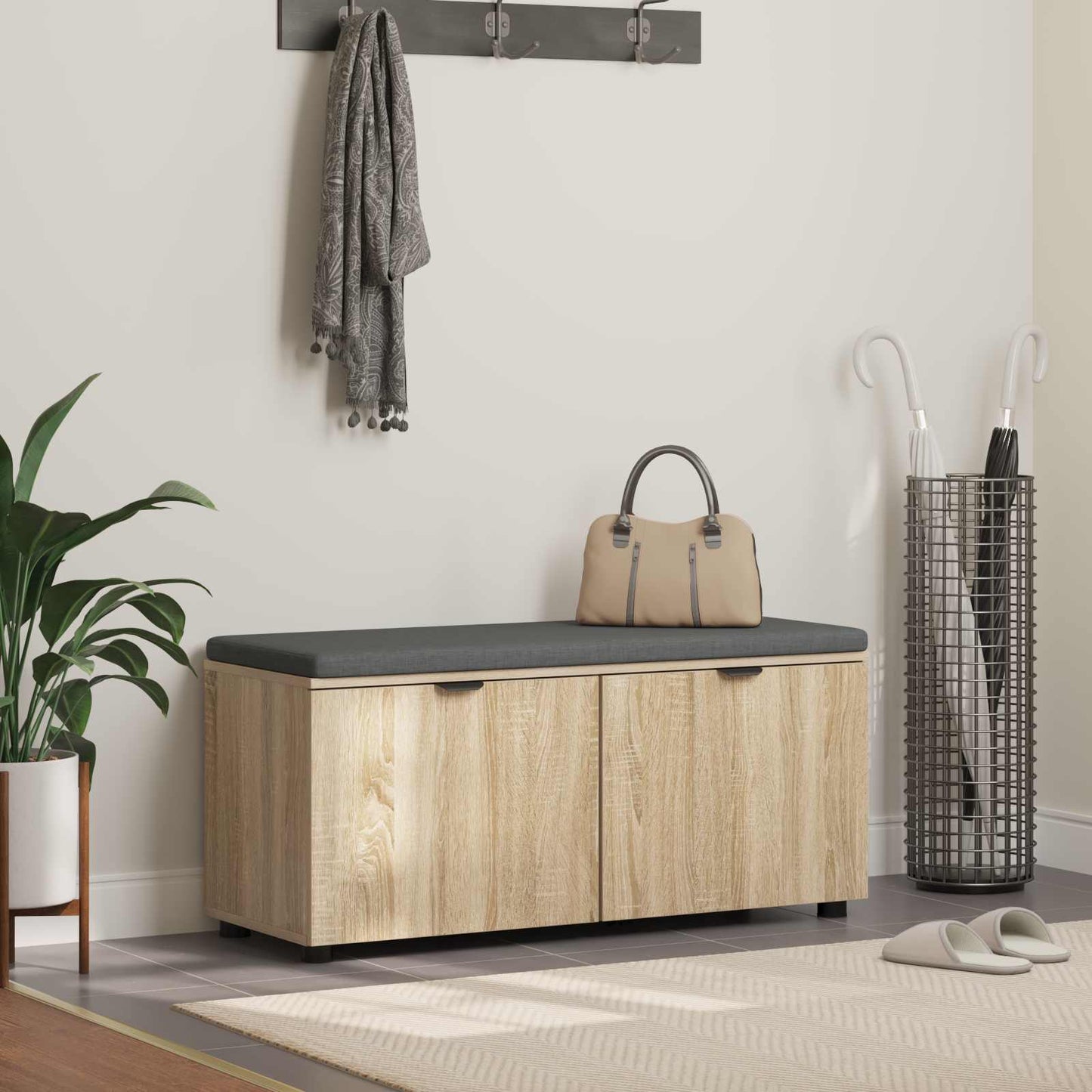 Koridoriaus Suolas Su Pagalve Su Lentyna 60 X 38 X 46 Cm