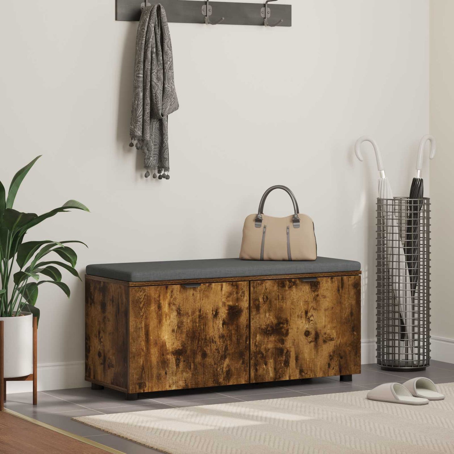 Koridoriaus Suolas Su Pagalve Su Lentyna 60 X 38 X 46 Cm