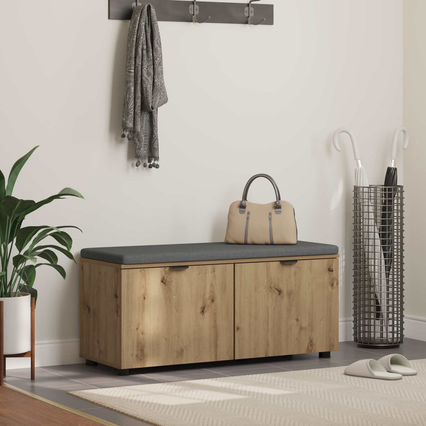 Koridoriaus Suolas Su Pagalve Su Lentyna 60 X 38 X 46 Cm