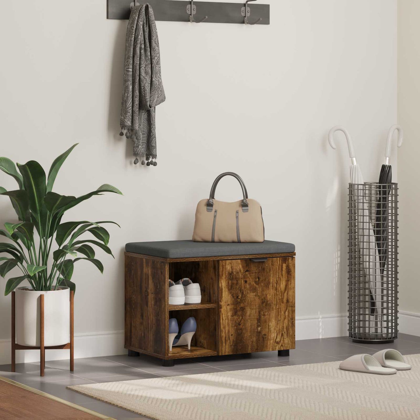 Koridoriaus Suolas Su Pagalve 80 X 38 X 46 Cm