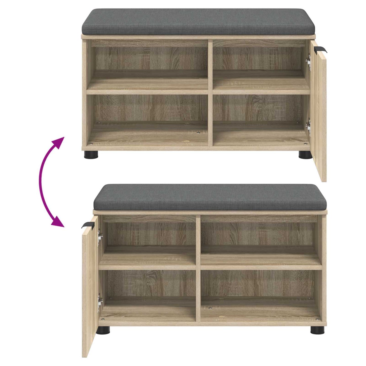 Koridoriaus Suolas Su Pagalve 80 X 38 X 46 Cm