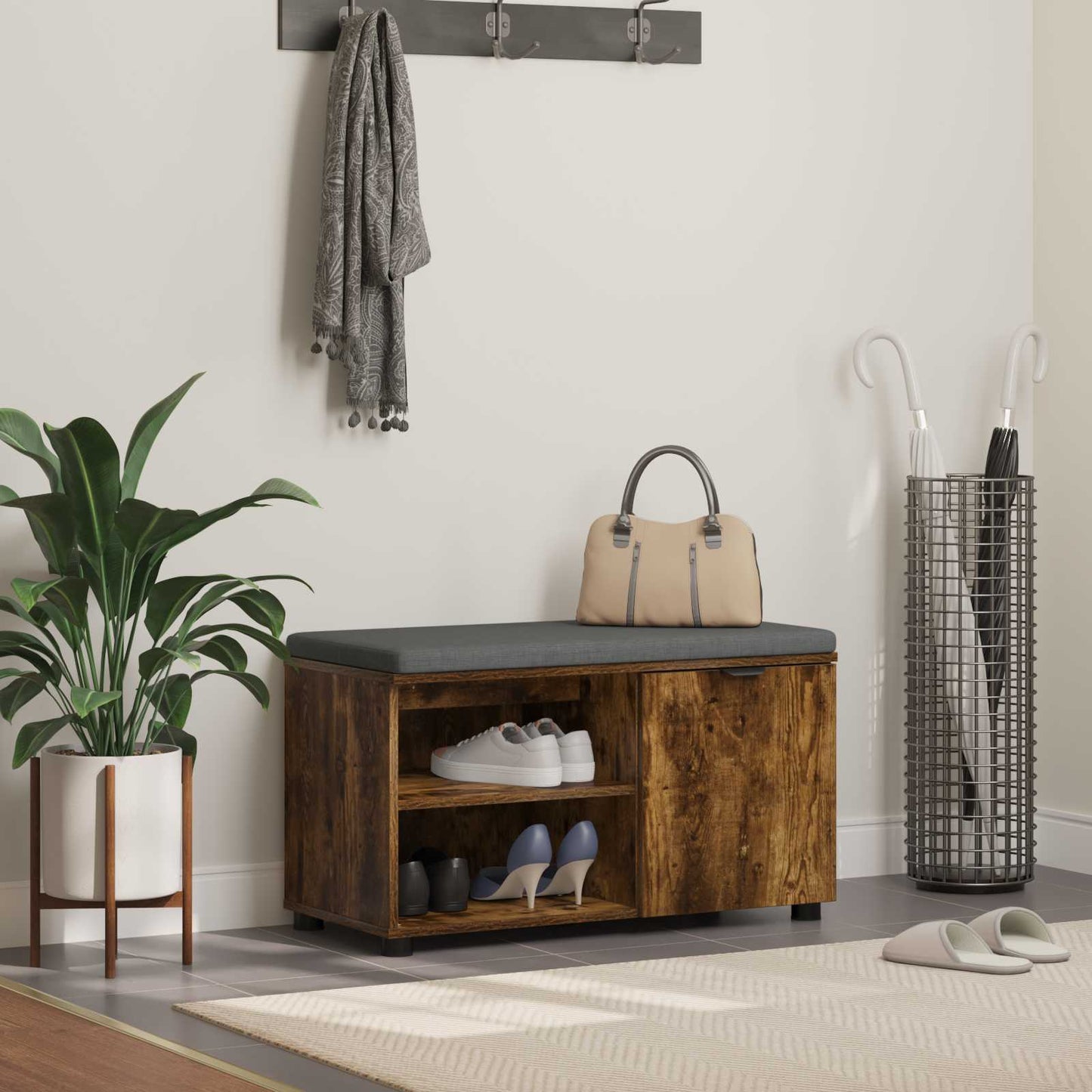 Koridoriaus Suolas Su Pagalve 80 X 38 X 46 Cm