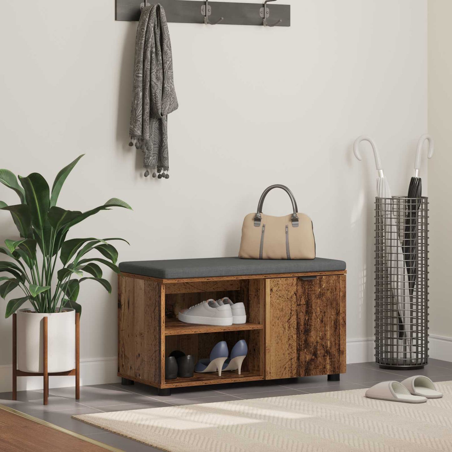 Koridoriaus Suolas Su Pagalve 80 X 38 X 46 Cm