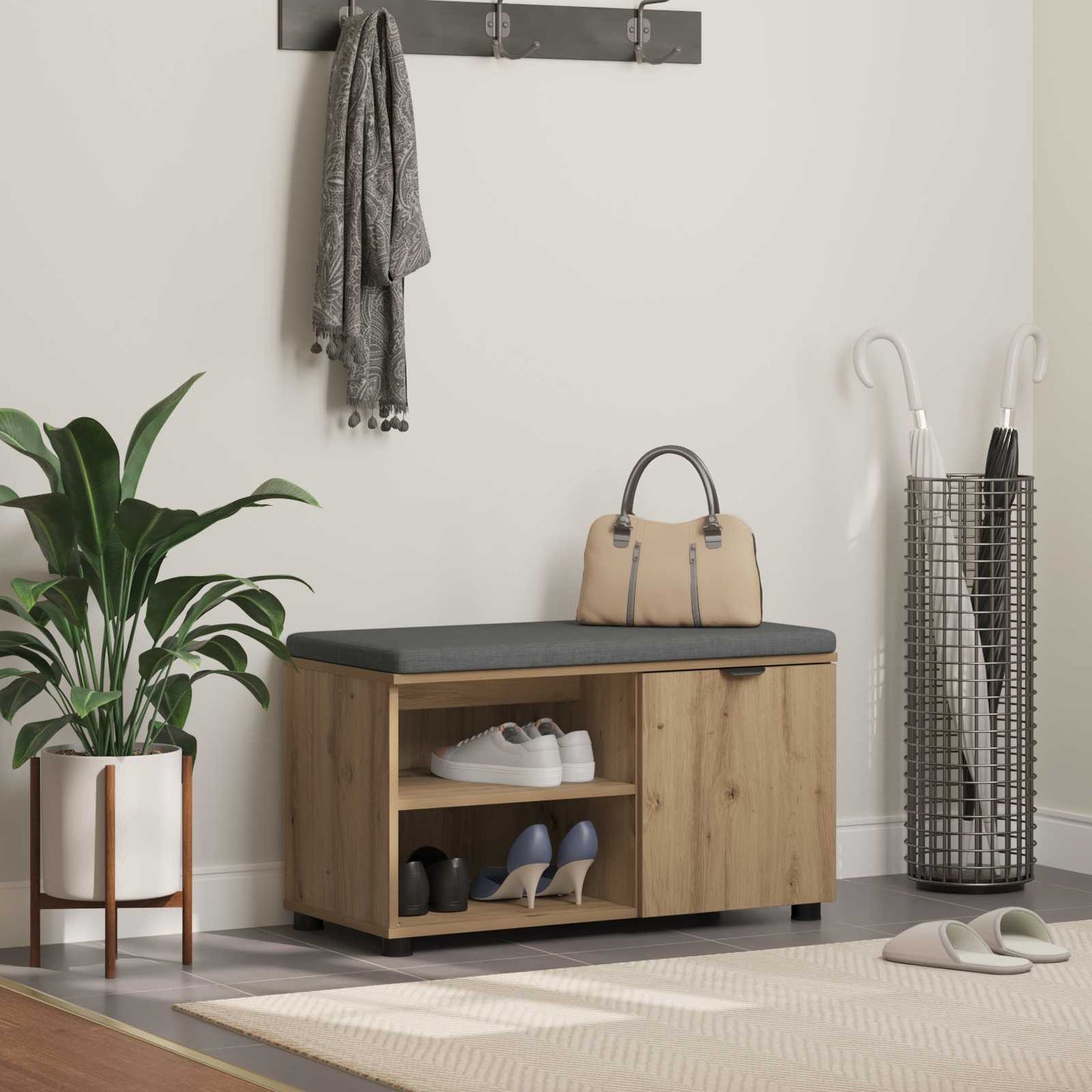 Koridoriaus Suolas Su Pagalve 80 X 38 X 46 Cm