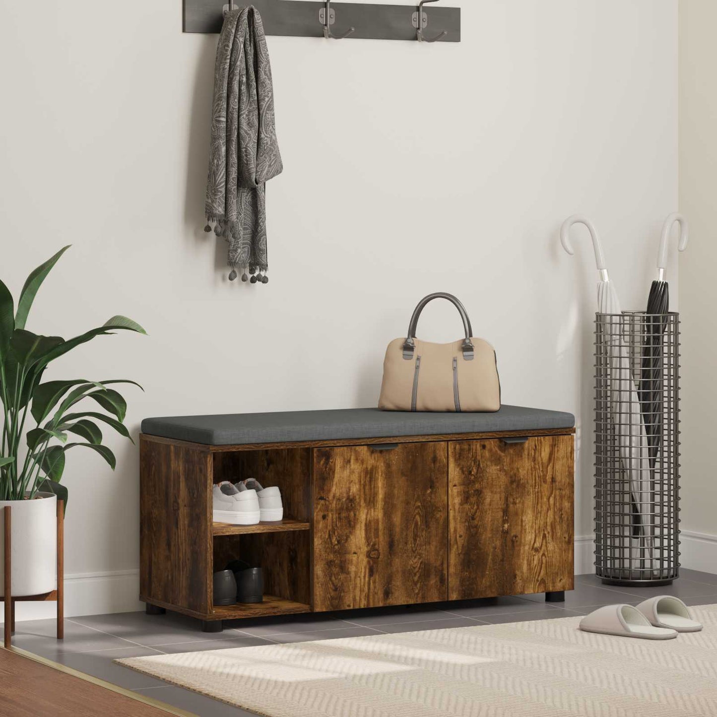 Koridoriaus Suolas Su Pagalve 80 X 38 X 46 Cm