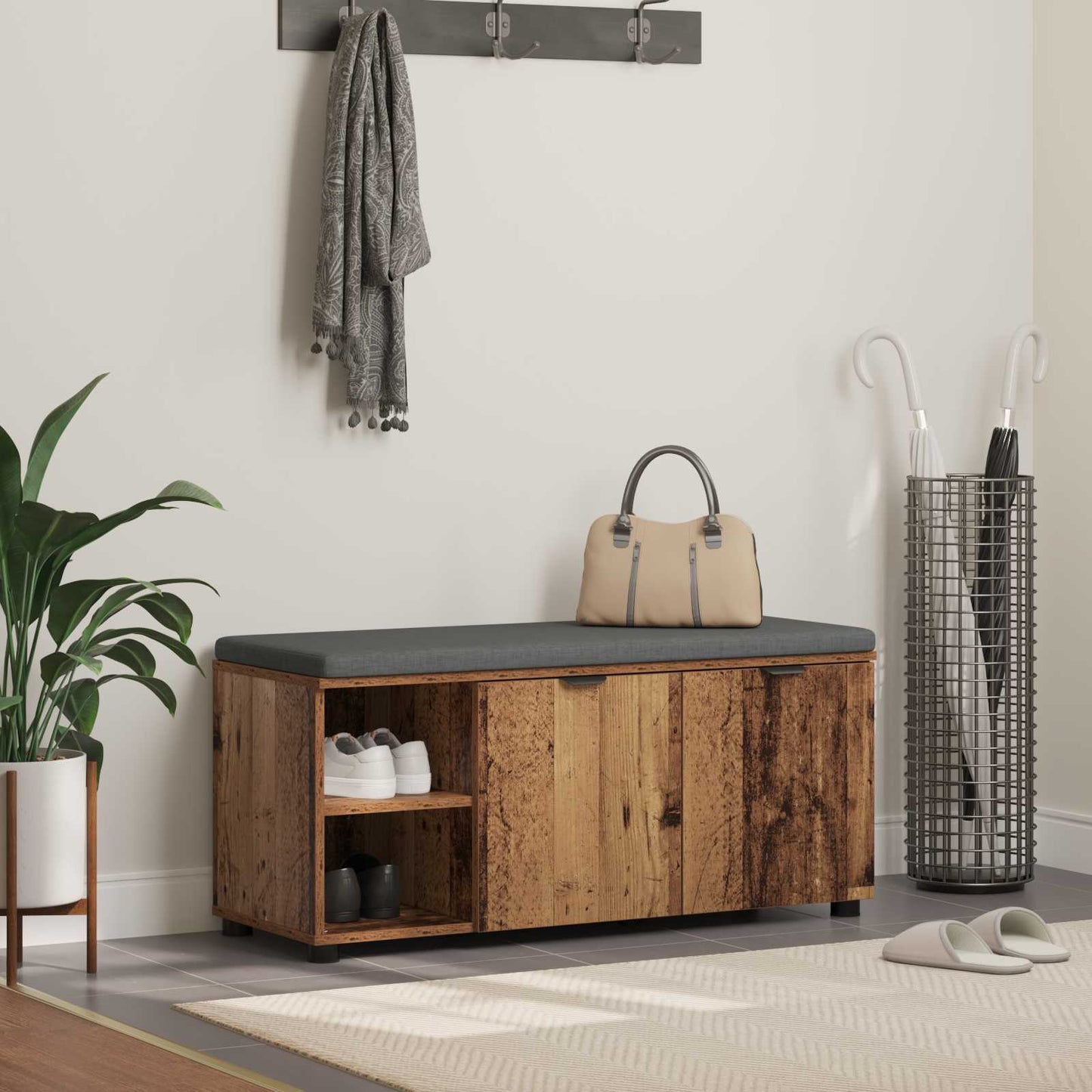 Koridoriaus Suolas Su Pagalve 80 X 38 X 46 Cm