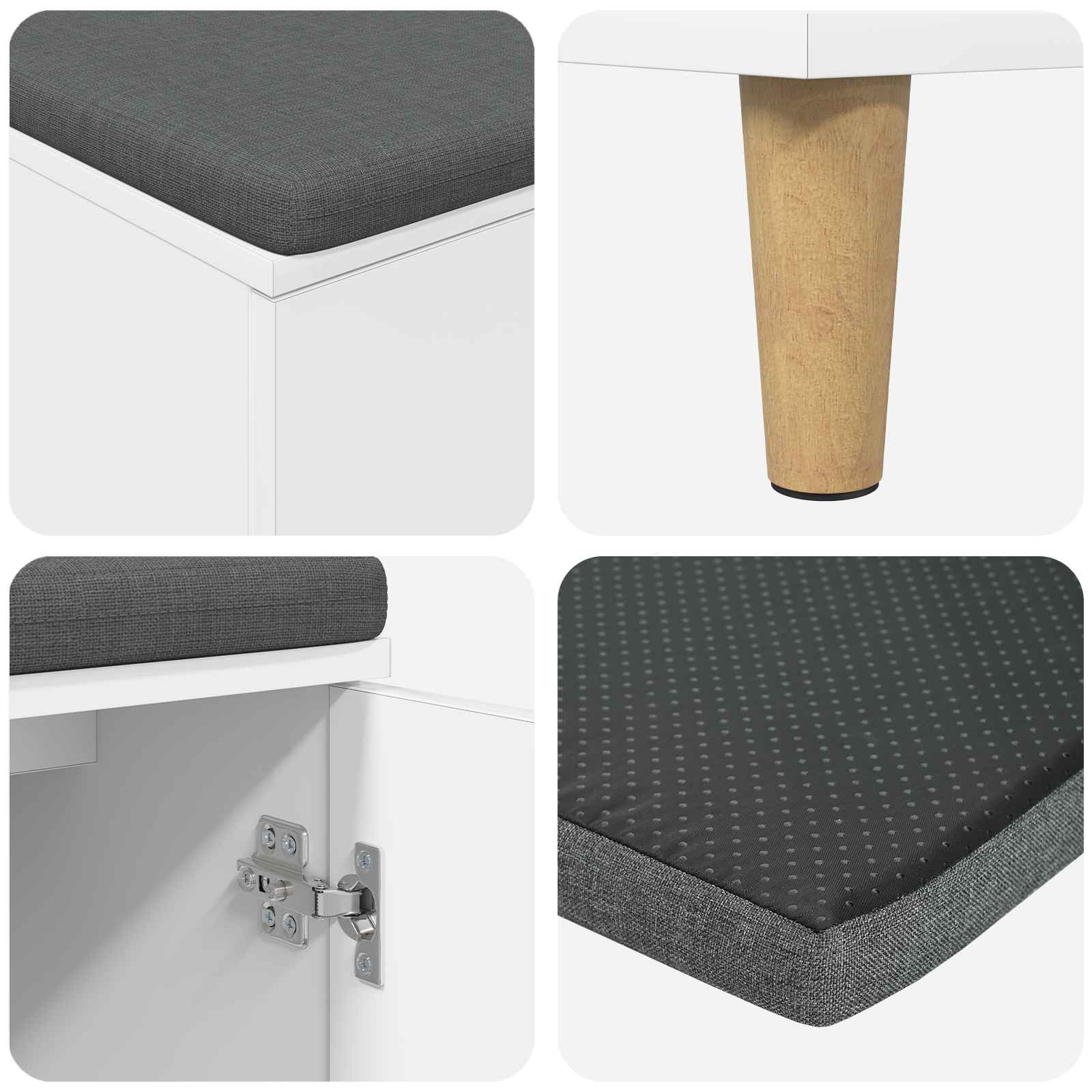 Koridoriaus Suolas Su Pagalve Su Lentyna 60 X 38 X 46 Cm