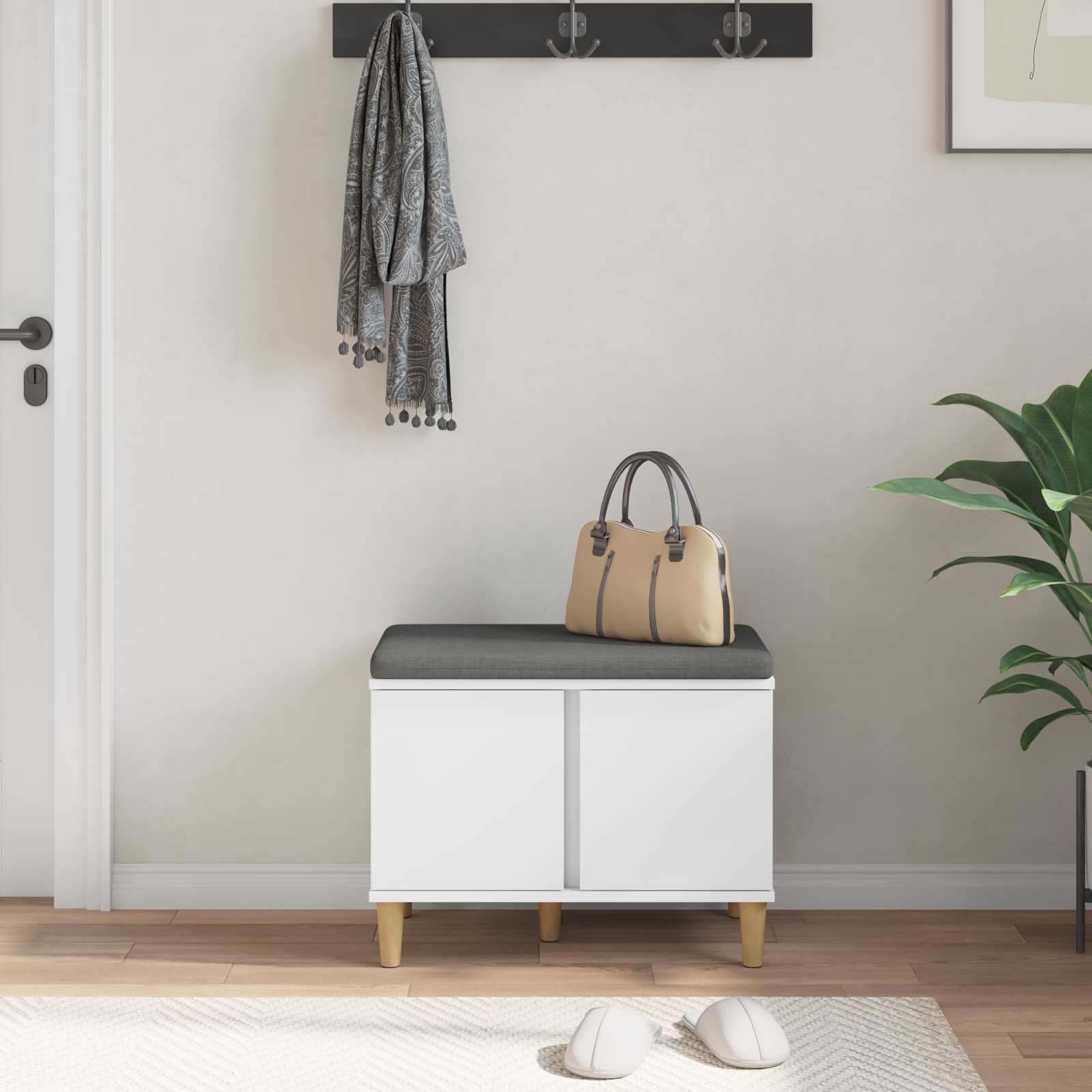 Koridoriaus Suolas Su Pagalve Su Lentyna 60 X 38 X 46 Cm