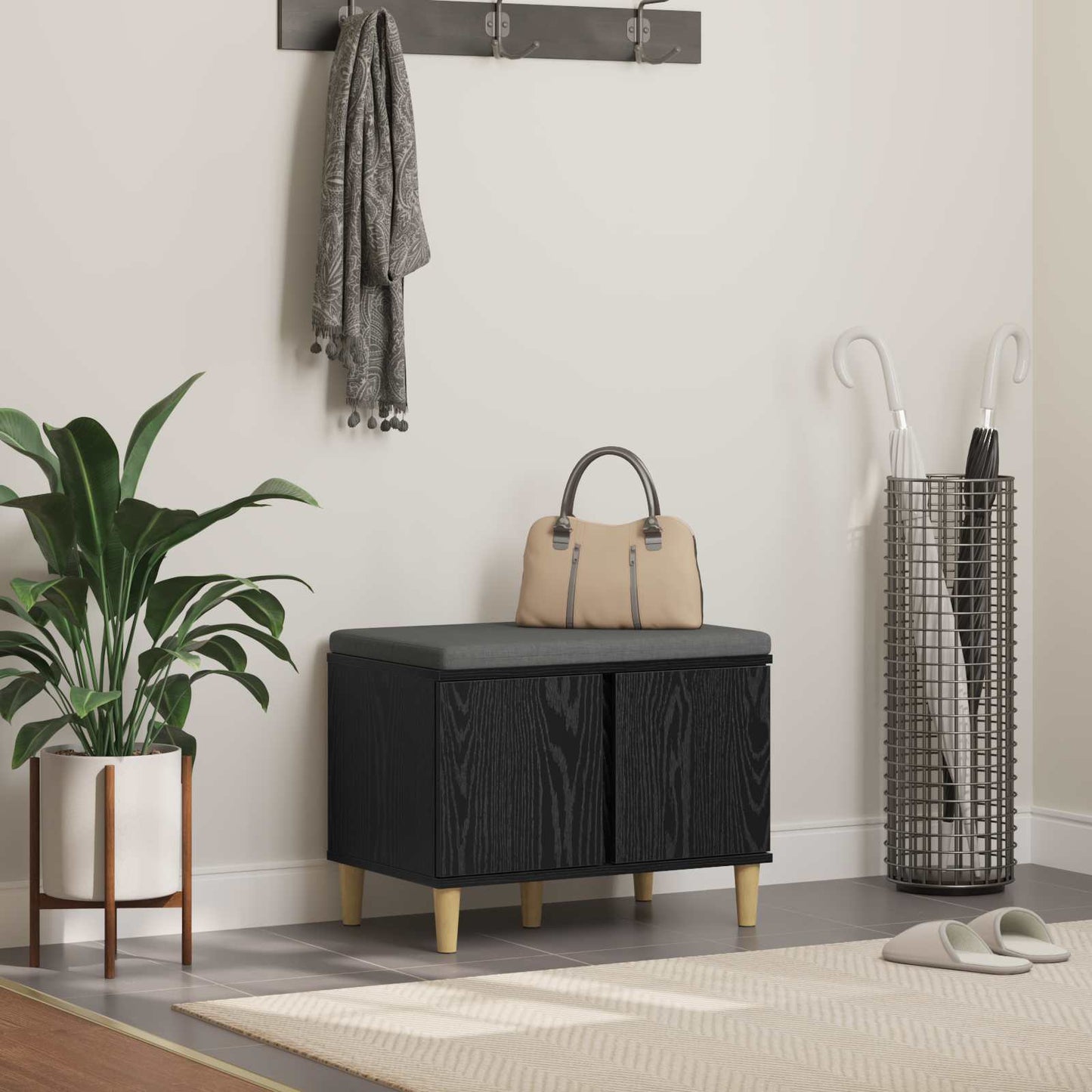 Koridoriaus Suolas Su Pagalve Su Lentyna 60 X 38 X 46 Cm