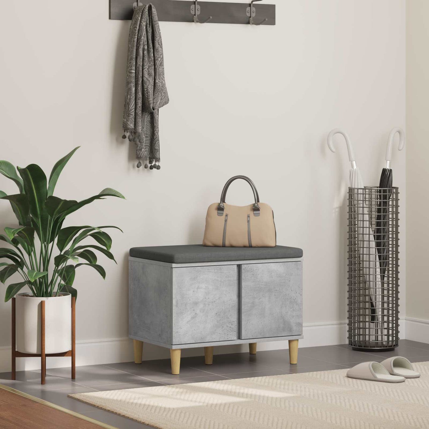 Koridoriaus Suolas Su Pagalve Su Lentyna 60 X 38 X 46 Cm