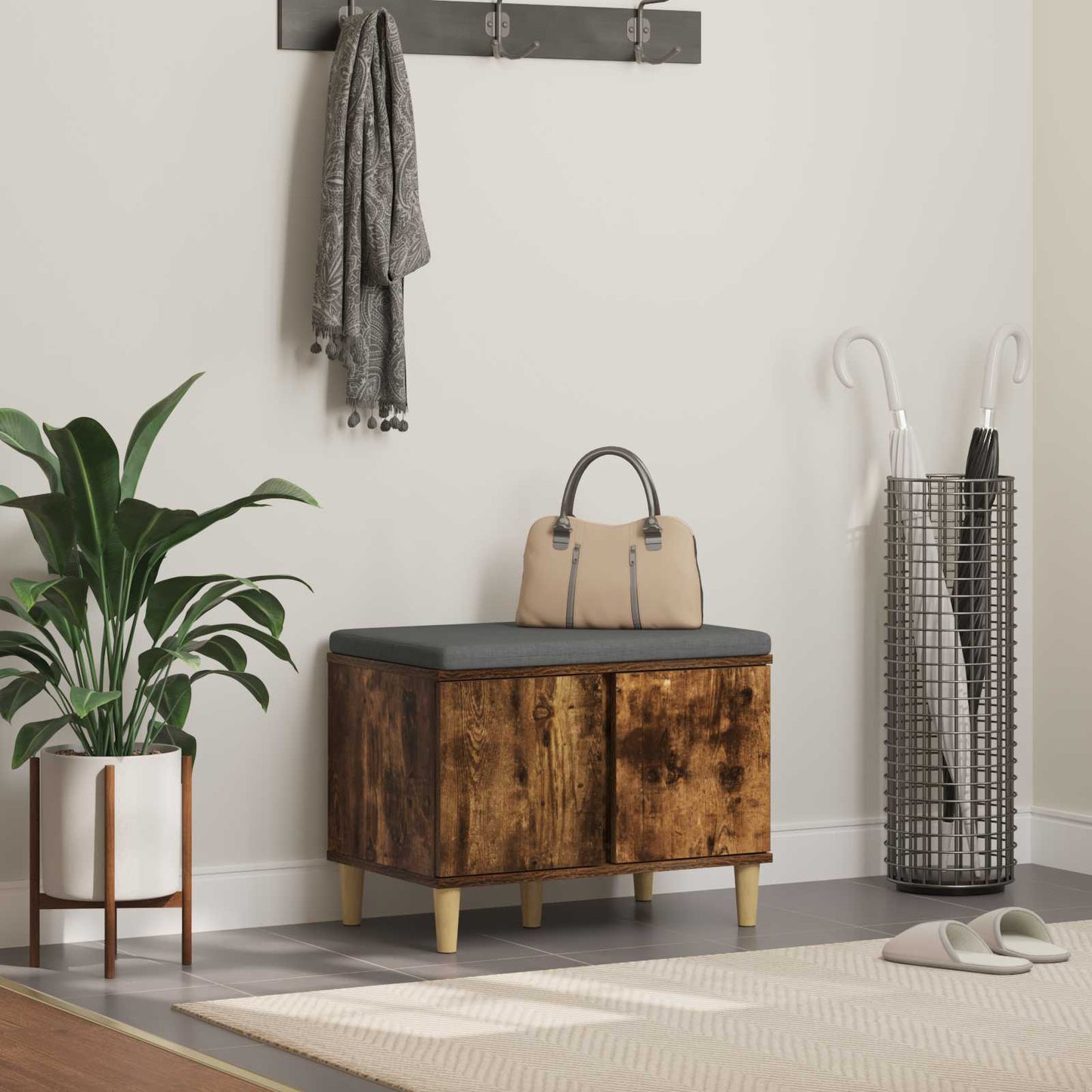 Koridoriaus Suolas Su Pagalve Su Lentyna 60 X 38 X 46 Cm