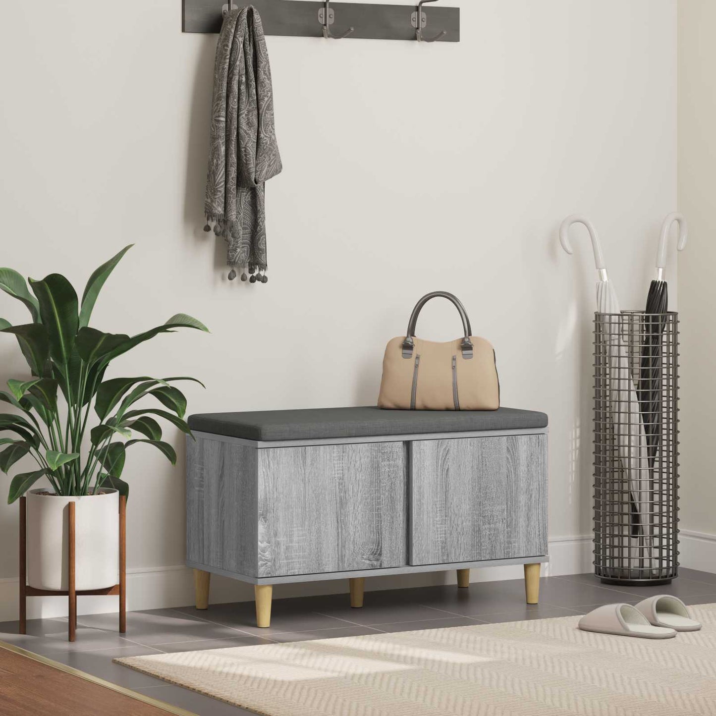 Koridoriaus Suolas Su Pagalve Su Lentyna 60 X 38 X 46 Cm