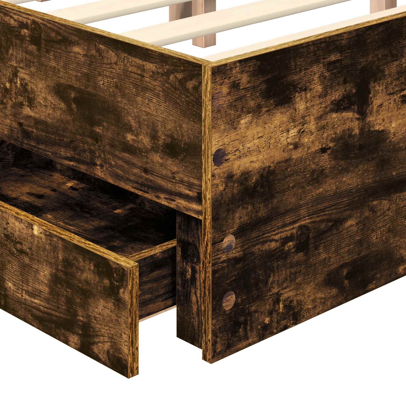 Lovos Rėmas Rūkyta Ąžuolas 160 X 200 Cm Inžinerinė Mediena