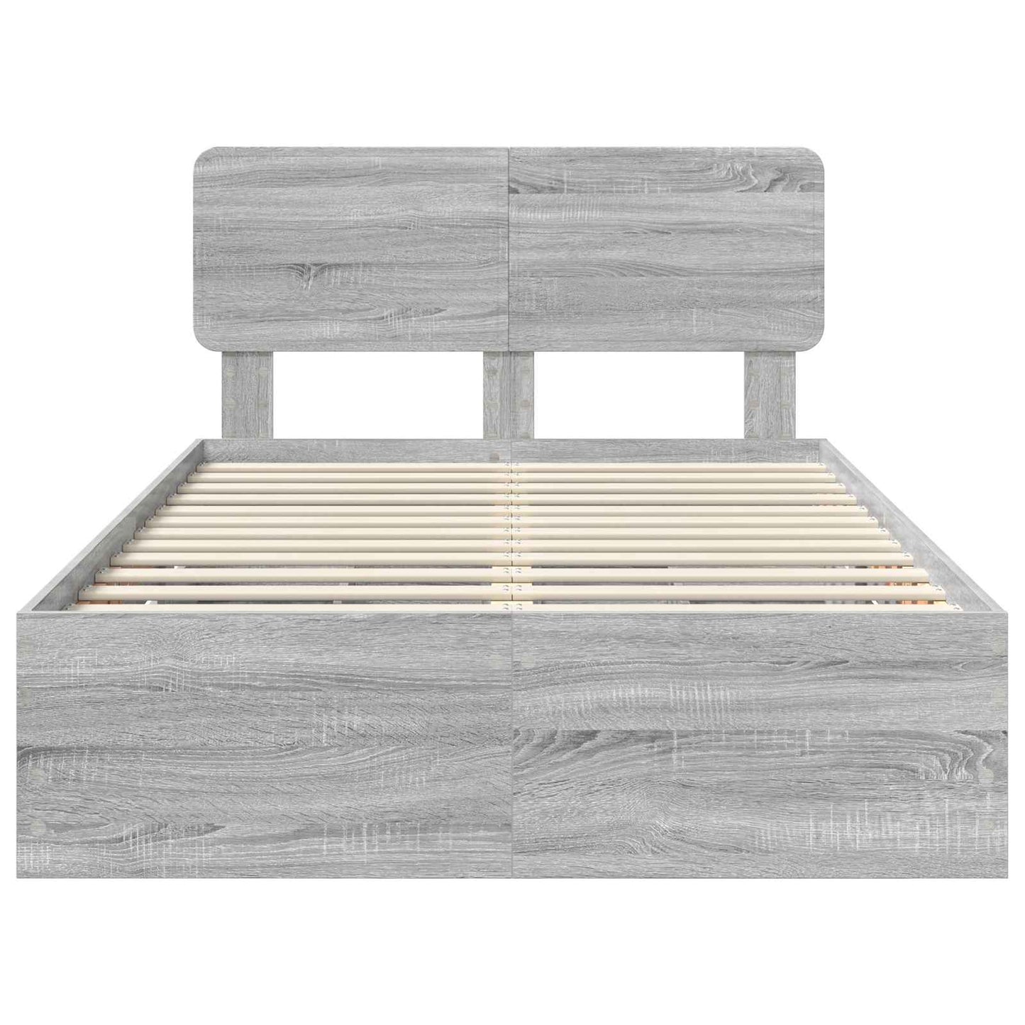 Lovos Rėmas Pilkas Sonoma 120 X 190 Cm Inžinerinė Mediena