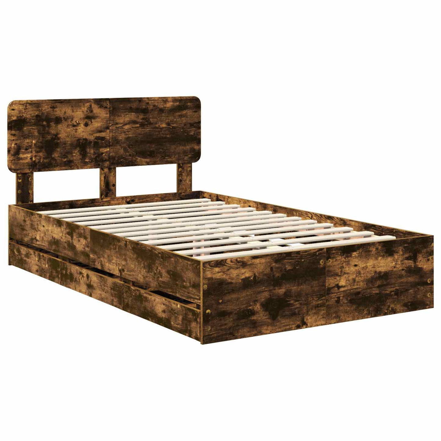 Lovos Rėmas Rūkyta Ąžuolas 120 X 200 Cm Inžinerinė Mediena