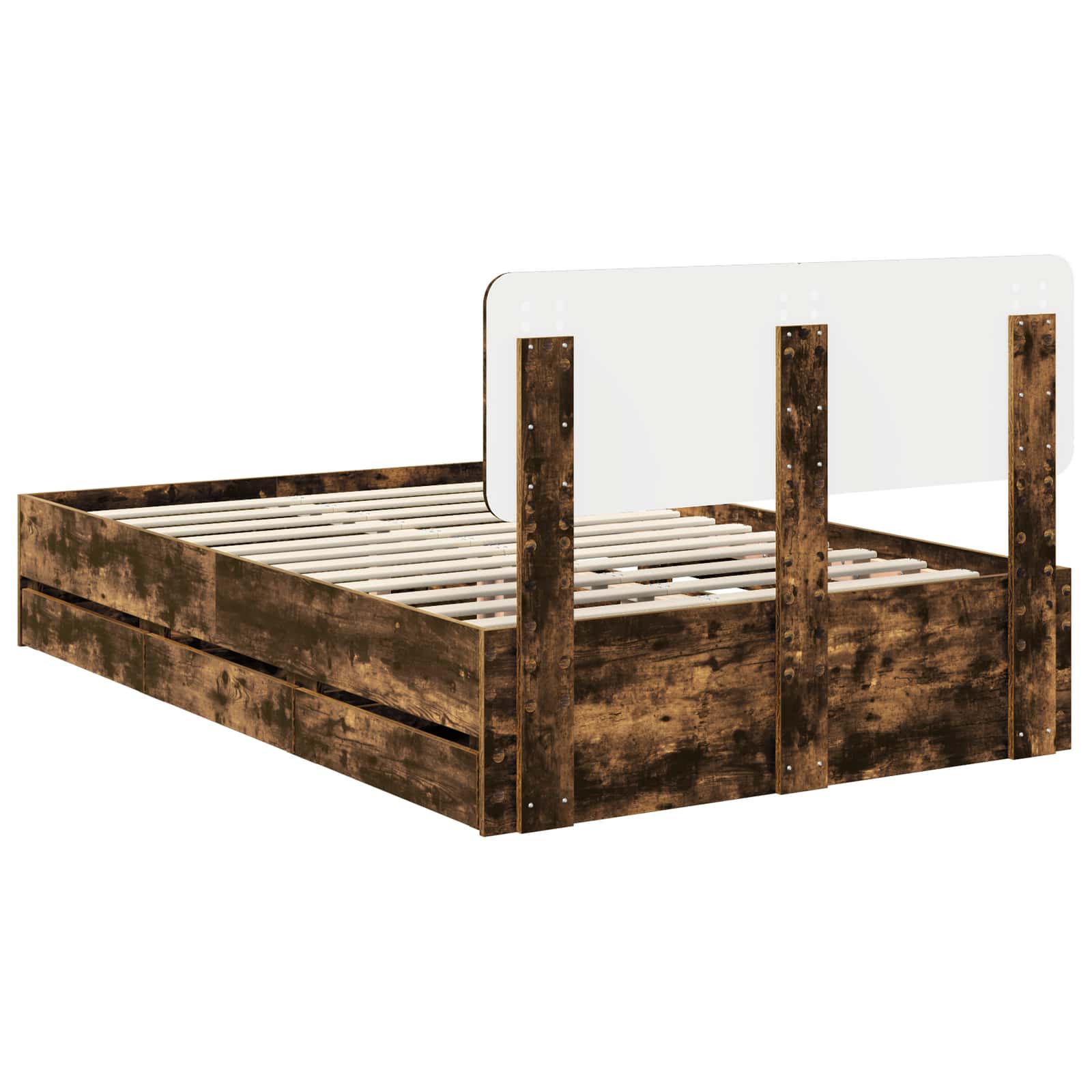 Lovos Rėmas Rūkyta Ąžuolas 120 X 200 Cm Inžinerinė Mediena