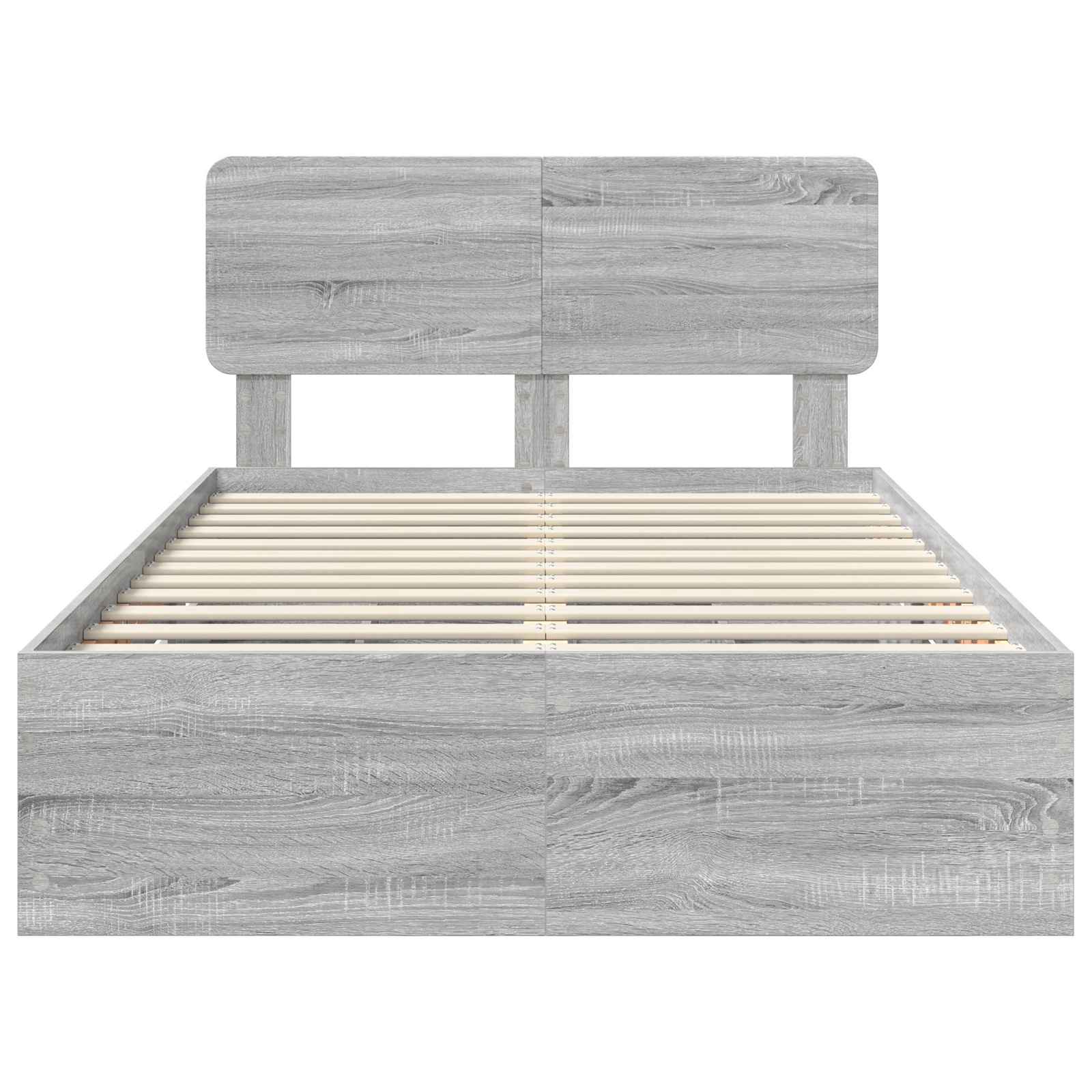 Lovos Rėmas Pilkas Sonoma 120 X 200 Cm Inžinerinė Mediena