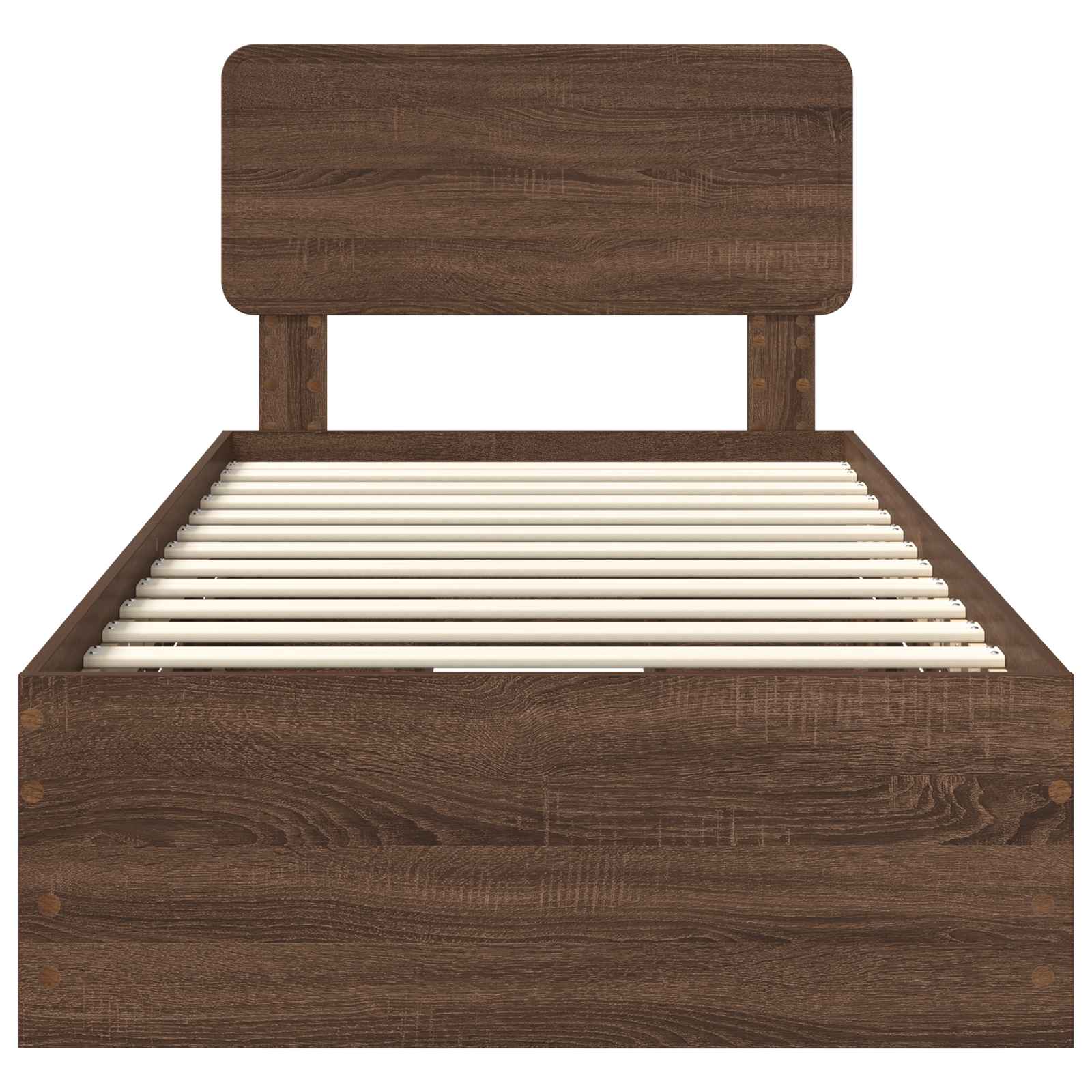 Lovos Rėmas Rudas Ąžuolas 75 X 190 Cm Inžinerinė Mediena